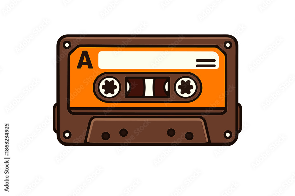 Obraz premium Retro Cassette Tape Icon