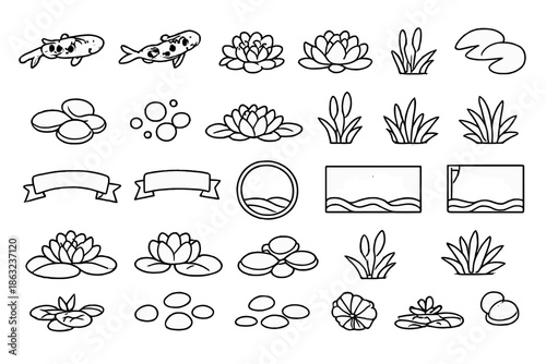 Collection of Pond Elements