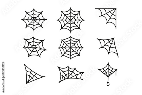 Halloween Spider Web Graphics Collection