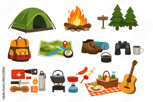 Camping and Outdoor Recreation Gear Collection