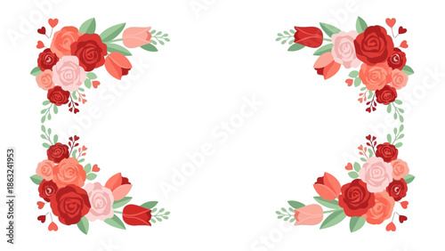 Floral Serenity: An eye-level shot captures a delicate composition of vibrant flowers, intricately arranged with gentle curves, exuding an air of elegance and enchantment.