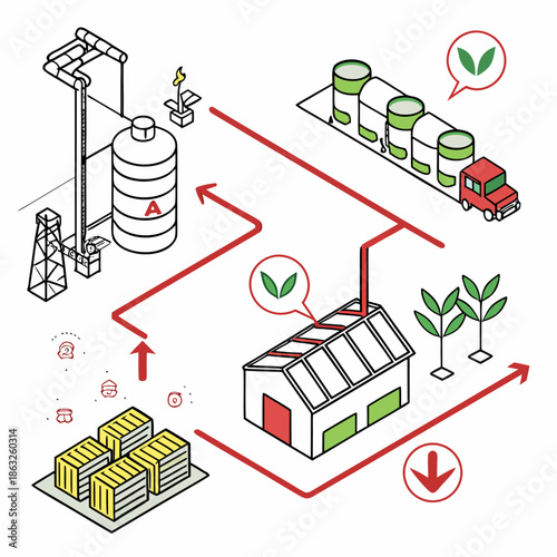 Biogas production and utilization process