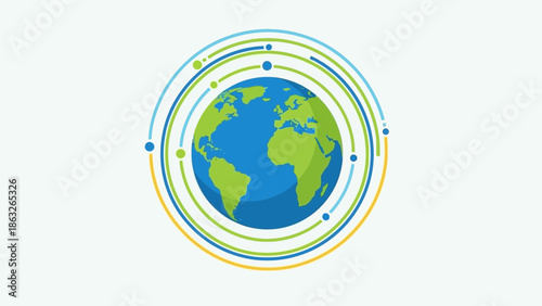 Globe Earth Planet World Map.