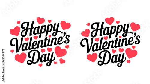 Happy Valentine's Day Greeting: A charming Valentine's Day message, celebrating love and affection with elegant script and a scattering of hearts, set against a classic backdrop.