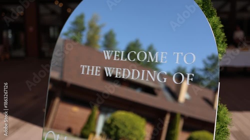 Wedding welcome sign