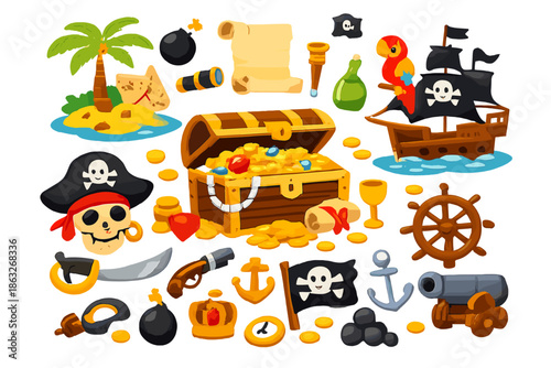 Pirate Treasure and Elements Collection