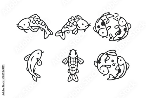 Koi Fish Zodiac Symbol