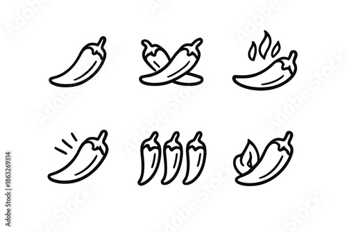 Chili Pepper Icons