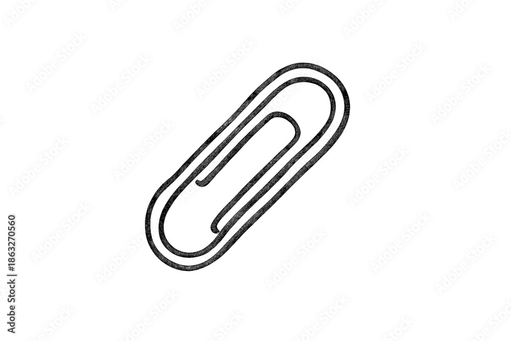 Obraz premium Paperclip on gradient background