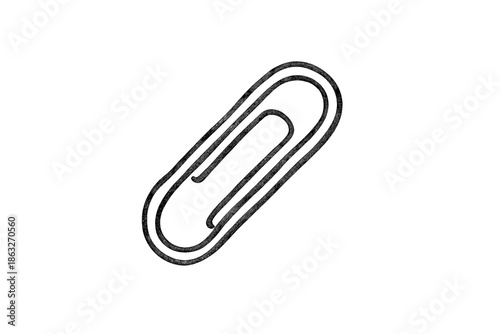 Paperclip on gradient background
