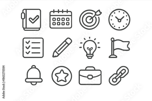 Business and Productivity Icons Set