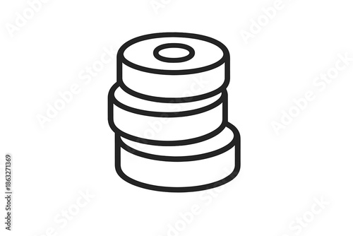 Stack of Weights Icon
