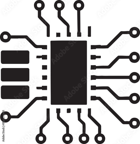 vector illustration of a circuit board