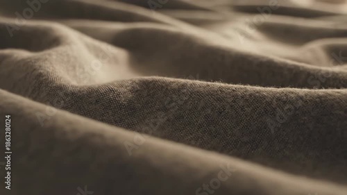 Soft fabric resting on surface showing textures and colors in natural light during afternoon