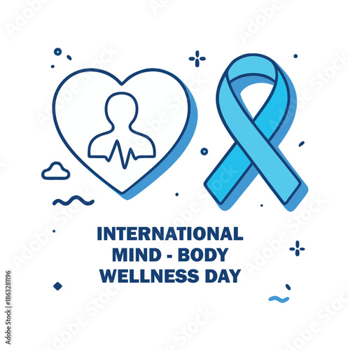 Illustrator eps file metadata for international mind body wellness day design
