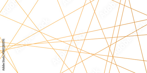 Minimal abstract white background with intersecting thin geometric lines in gold and bronze tones, creating an elegant modern luxury line art pattern with chaotic stripes