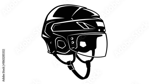 A 3d isolated vintage sports helmet with a red protective face mask designed for an American football player to ensure head safety and protection during a team game