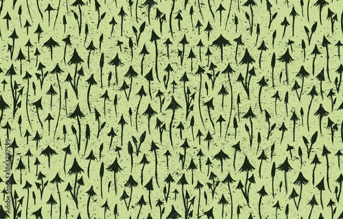 Seamless background with sketch of mushrooms.