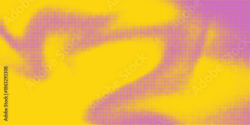 Grunge halftone gradient background. Faded grit noise texture. Colorful wallpaper. Retro pixelated backdrop. Anime or manga style comic overlay. Vector graphic design textured Grunge scratch template.