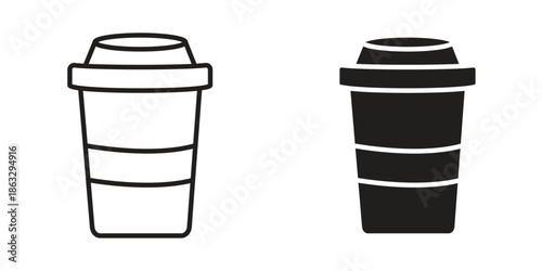 Togo Cup icons Black symbol on transparent background. EPS10