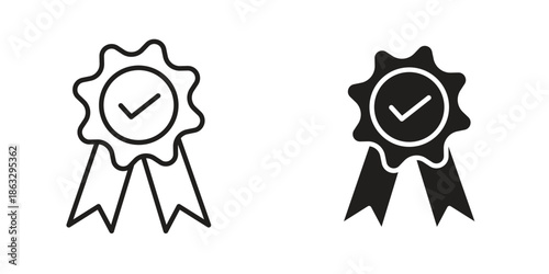 Warranty icons Black symbol on transparent background. EPS10