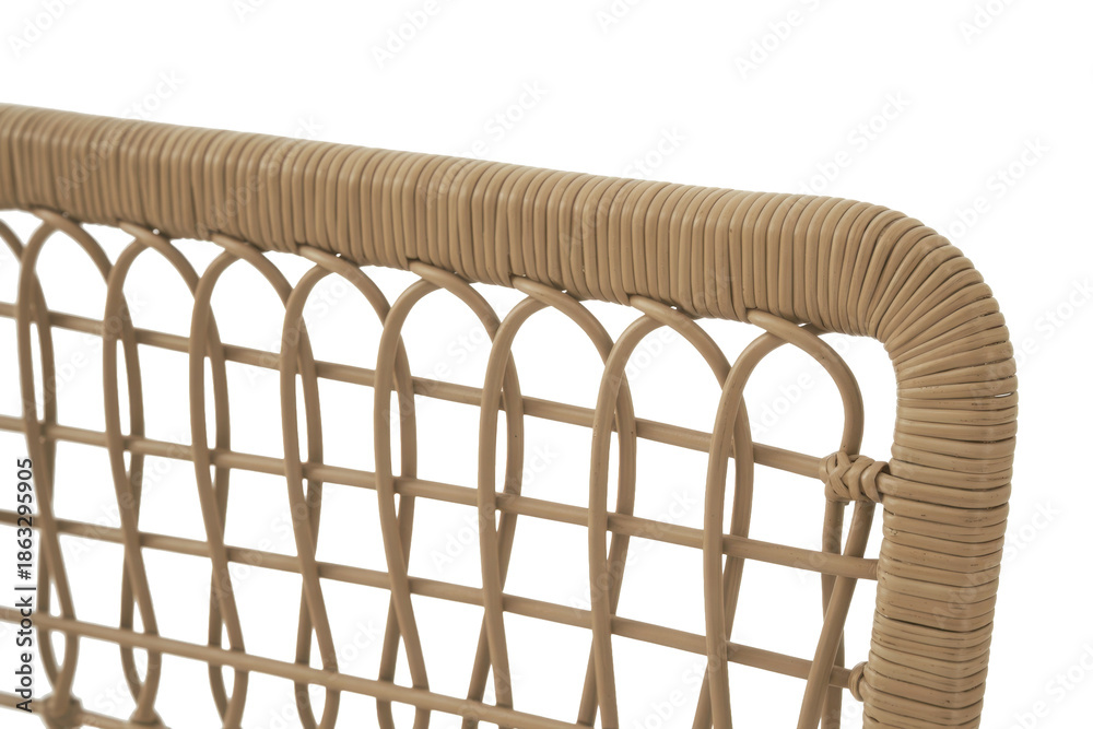 Obraz premium Close-up of Woven Rattan Chair Detail