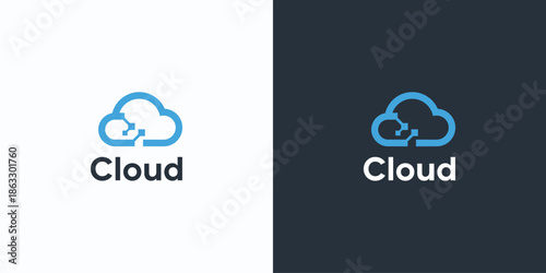 innovation cloud vector logo design