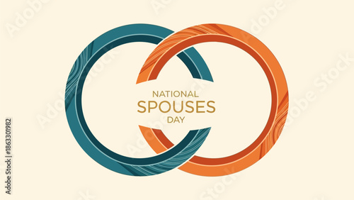 National Spouses Day celebration with intertwined circles