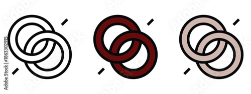 Vibrant interconnected rings in modern design