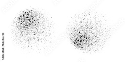 Halftone gradient. Dotted gradient, smooth dots spraying and halftones dot background seamless horizontal geometric pattern vector template set. unique dots modern circles