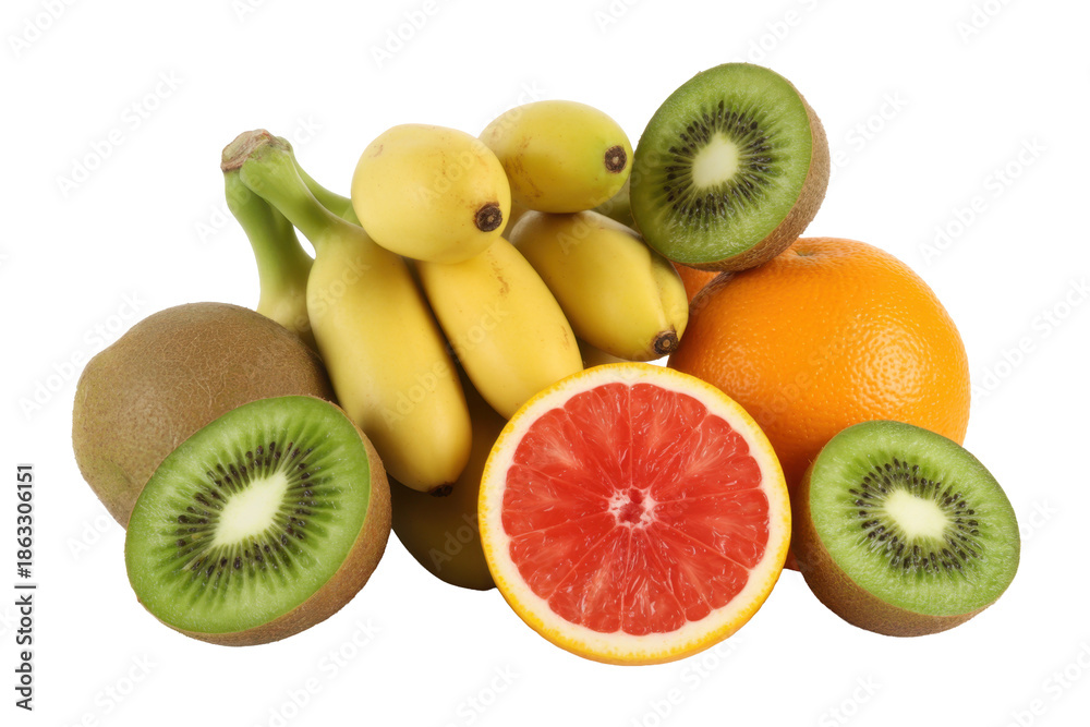 Fototapeta premium Assorted colorful fruits still life