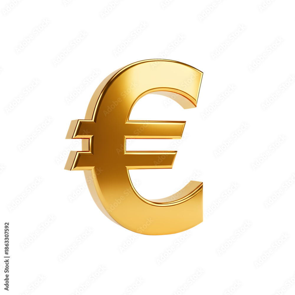 Fototapeta premium gold euro symbol