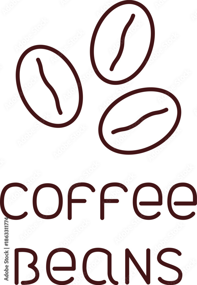 Obraz premium vector set of coffee beans
