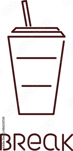 vector illustration of a juice