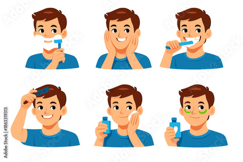 Man's Daily Grooming Routine