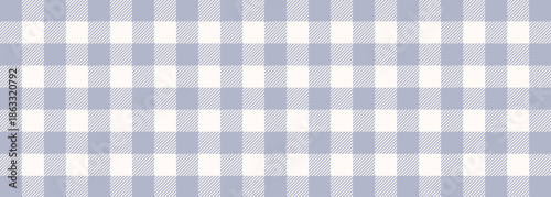 Gingham pattern icon, seamless textile texture with square checkered design, vintage woven fabric style for clothing, decoration, picnic blanket or home textile applications flat vector illustration.