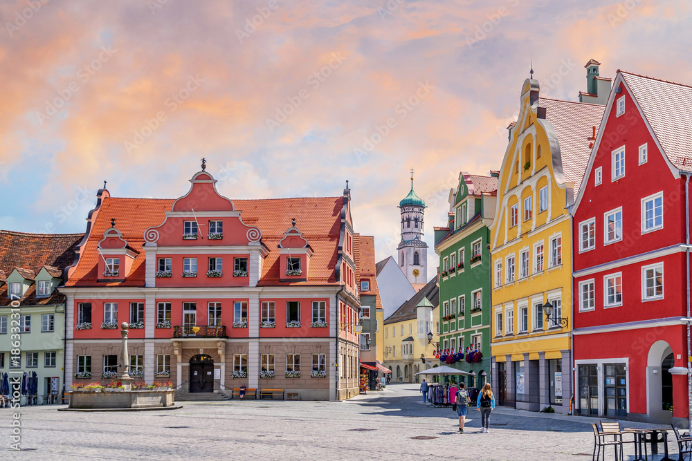 Obraz premium Altstadt, Memmingen, Deutschland 