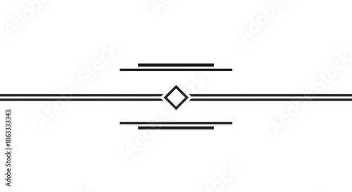 Minimalist line art with geometric shapes and clean design  