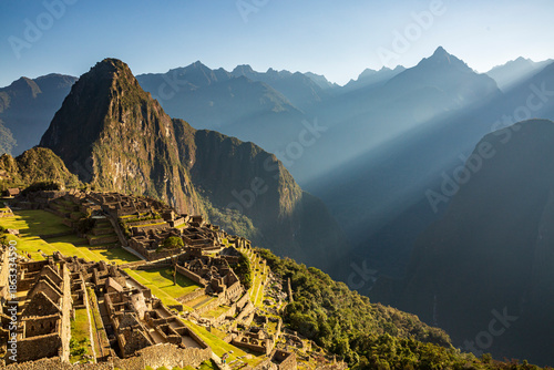 Fényképezés Morning Light Over Machu Picchu