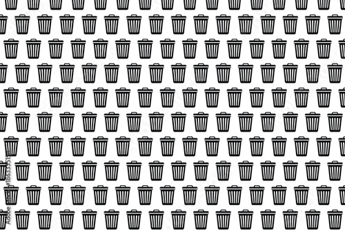 A large grid of identical black and white illustrations of jars or containers