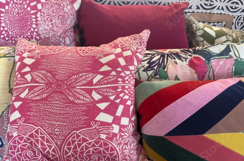 Colorful Eclectic Decorative Pillows with Bold Patterns