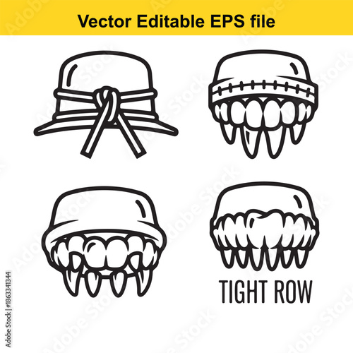 Four types of dental braces