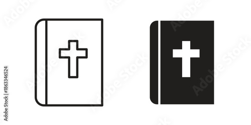 Bible icons concept. Vector Line Icon Design. Simple flat style