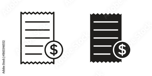 Billing icons concept. Vector Line Icon Design. Simple flat style