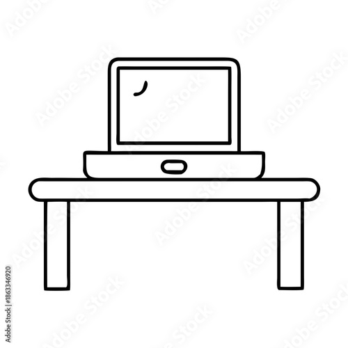 vector illustration of a computer