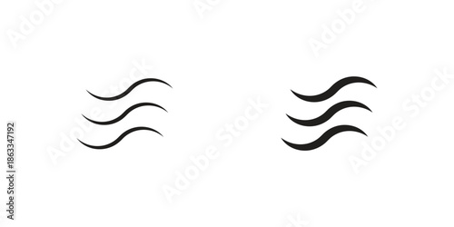 Clean Air icons concept. Vector Line Icon Design. Simple flat style