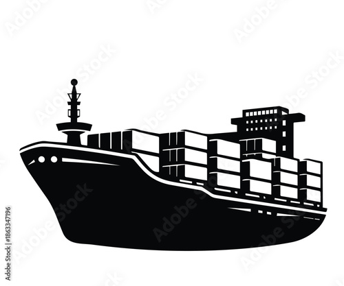 boat shipping transportation icon