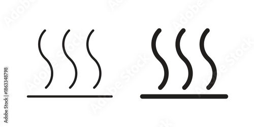 Heat icons concept. Vector Line Icon Design. Simple flat style