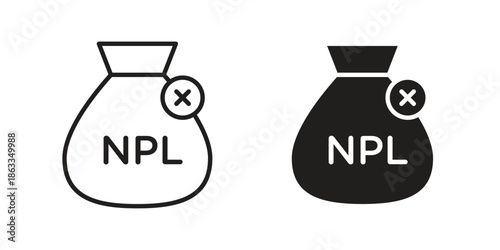 NPL icons concept. Vector Line Icon Design. Simple flat style