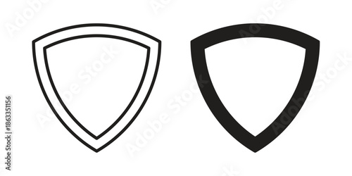 Shield icons concept. Vector Line Icon Design. Simple flat style